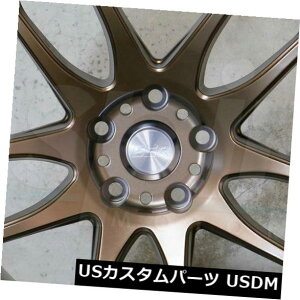 COAzC[ 4-V18C`ESR SR08 SR8zC[18x9.5 / 18x10.5 5x114.3 22/15uYX^bK[h 4-New 18" ESR SR08 SR8 Wheels 18x9.5/18x10.5 5x114.3 22/15 Bronze Staggered Rims