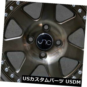 �C�O�A���z�C�[�� 4-�V����18�C���`JNC 048 JNC048�z�C�[��18x9.5 5x114.3 25�����u�����Y���� 4-New 18" JNC 048 JNC048 Wheels 18x9.5 5x114.3 25 Transparent Bronze Rims