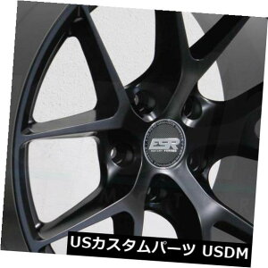 �C�O�A���z�C�[�� 4-�V����18�C���`ESR RF02 RF2�z�C�[��18x8.5 / 18x10 5x114.3 30/25�}�b�g�u���b�N�X�^�b�K�[�hR 4-New 18 ESR RF02 RF2 Wheels 18x8.5/18x10 5x114.3 30/25 Matte Black Staggered R �y���s�A���i�z