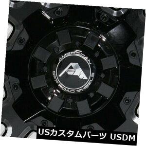 COAzC[ 4-V20 "AJ̃It[hA105zC[20x10 5x150 -24ubN~h 4-New 20" American Off-Road A105 Wheels 20x10 5x150 -24 Black Milled Rims