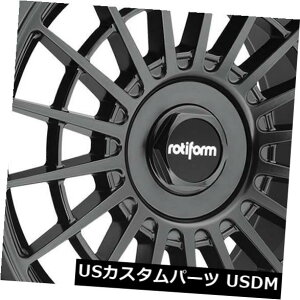 �C�O�A���z�C�[�� 4-�V����17 Rotiform Las R R142�z�C�[��17x8 5x100 / 5x114.3 30�}�b�g�u���b�N���� 4-New 17 Rotiform Las R R142 Wheels 17x8 5x100/5x114.3 30 Matte Black Rims