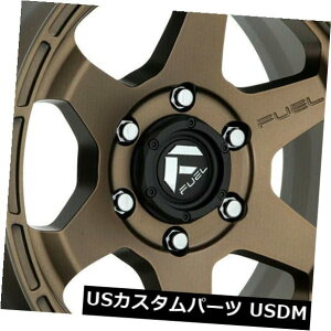 �C�O�A���z�C�[�� 4-�V����17 Fuel Shok D666�z�C�[��17x10 6x135 -18�u�����Y���� 4-New 17 Fuel Shok D666 Wheels 17x10 6x135 -18 Bronze Rims