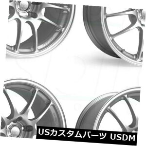 �C�O�A���z�C�[�� 4-New 16 Enkei Pf01 Wheels 16x7 4x100 43�V���o�[�y�C���g���� 4-New 16 Enkei Pf01 Wheels 16x7 4x100 43 Silver Paint Rims �y���s�A���i�z