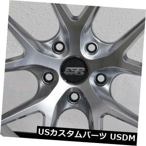 COAzC[ 4-V18C`ESR RF02 RF2zC[18x9 / 18x10 5x120 30/25nCp[Vo[X^bK[h 4-New 18" ESR RF02 RF2 Wheels 18x9/18x10 5x120 30/25 Hyper Silver Staggered Rims