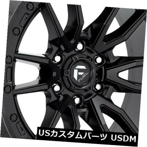 �C�O�A���z�C�[�� 4-�V����18 Fuel Rebel D679�z�C�[��18x9 6x5.5 / 6x139.7 -12�u���b�N���� 4-New 18 Fuel Rebel D679 Wheels 18x9 6x5.5/6x139.7 -12 Black Rims �y���s�A���i�z