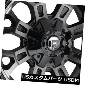 �C�O�A���z�C�[�� 4-�V����18�C���`�̔R���N���b�V��D561�z�C�[��18x9 6x120 / 6x5.5 19�u���b�N�}�V���h���� 4-New 18 Fuel Crush D561 Wheels 18x9 6x120/6x5.5 19 Black Machined Rims �y���s�A���i�z