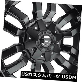 海外輸入ホイール 4-新しい18 "燃料スレッジD596ホイール18x9 8x180 -12マットブラックリム 4-New 18" Fuel Sledge D596 Wheels 18x9 8x180 -12 Matte Black Rims