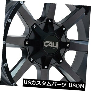 COAzC[ 4-New 20 "CaliIt[hoXebhzC[20x9 6x135 / 6x5.5 0TeubN~h 4-New 20" Cali Off-Road Busted Wheels 20x9 6x135/6x5.5 0 Satin Black Milled Rims