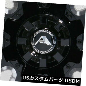 COAzC[ 4-V20 "AJ̃It[hA106zC[20x10 6x135 -24ubN~h 4-New 20" American Off-Road A106 Wheels 20x10 6x135 -24 Black Milled Rims