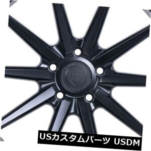 COAzC[ 4-V20C`Rohana RF1zC[20x9 / 20x10 5x112 35/30ubNX^bK[h 4-New 20" Rohana RF1 Wheels 20x9/20x10 5x112 35/30 Black Staggered Rims