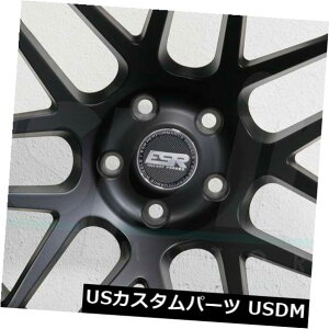 COAzC[ 4-V18C`ESR RF01 RF1zC[18x9.5 5x114.3 22}bgubN 4-New 18" ESR RF01 RF1 Wheels 18x9.5 5x114.3 22 Matte Black Rims