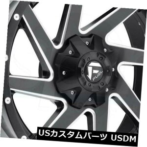 COAzC[ 4-V20C`̔RlQ[hD265zC[20x12 5x4.5 / 5x5 / 5x12 7 -44ubN~h 4-New 20" Fuel Renegade D265 Wheels 20x12 5x4.5/5x5/5x127 -44 Black Milled Rims