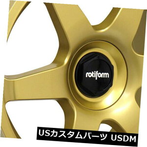 COAzC[ 4-V18C`Rotiform SIX R118zC[18x8.5 5x114.3 / 5x120 35S[h 4-New 18" Rotiform SIX R118 Wheels 18x8.5 5x114.3/5x120 35 Gold Rims