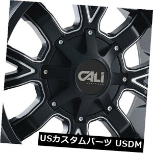 COAzC[ 4-V22 "JIt[h_[eBzC[22x14 6x135 / 6x5.5 -76TeubN~h 4-New 22" Cali Off-Road Dirty Wheels 22x14 6x135/6x5.5 -76 Satin Black Milled Ri