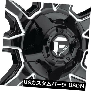 COAzC[ 4-V20 "t[Go_D627zC[20x12 8x6.5 / 8x165.1 -43ubN~h 4-New 20" Fuel Vandal D627 Wheels 20x12 8x6.5/8x165.1 -43 Black Milled Rims