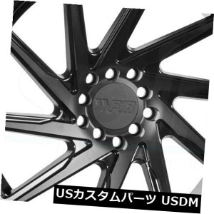 �C�O�A���z�C�[�� 4-�V����20�C���`F1R F29�z�C�[��20x8.5 / 20x10 5x120 35/38�_�u���u���b�N�X�^�b�K�[�h���� 4-New 20 F1R F29 Wheels 20x8.5/20x10 5x120 35/38 Double Black Staggered Rims �y���s�A���i�z