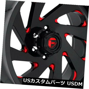 �C�O�A���z�C�[�� 4-�V����22 Fuel Vortex D638�z�C�[��22x12 5x5 / 5x127 -44���b�h���� 4-New 22 Fuel Vortex D638 Wheels 22x12 5x5/5x127 -44 Red Rims �y���s�A���i�z