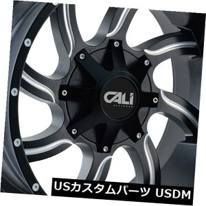 �C�O�A���z�C�[�� 4-�V����22 �J���I�t���[�h�c�C�X�g�z�C�[��22x12 8x6.5 / 8x170 -44�T�e���u���b�N�~���h 4-New 22 Cali Off-Road Twisted Wheels 22x12 8x6.5/8x170 -44 Satin Black Milled �y���s�A���i�z