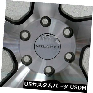 �C�O�A���z�C�[�� 4-�V����22 Milanni 472�X�C�b�`�o�b�N�z�C�[��22x9.5 5x120 30�u���b�N�}�V���h���� 4-New 22 Milanni 472 Switchback Wheels 22x9.5 5x120 30 Black Machined Rims �y���s�A���i�z