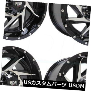 COAzC[ 4-V20C`RDR RD13zC[20x12 5x5 / 5x127 -44ubN}V 4-New 20" RDR RD13 Wheels 20x12 5x5/5x127 -44 Black Machine Rims