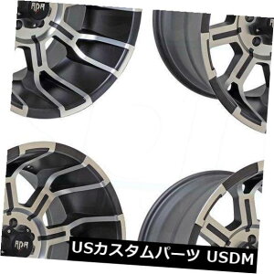 COAzC[ 4-V20C`RDR RD11zC[20x12 5x5 / 5x127 -44ubN}V 4-New 20" RDR RD11 Wheels 20x12 5x5/5x127 -44 Black Machine Rims