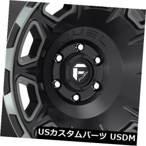 �C�O�A���z�C�[�� 17x9 Fuel Vengeance D686 6x5.5 / 6x139.7 -12�}�b�g�u���b�NDDT�z�C�[�������Z�b�g�i4�j 17x9 Fuel Vengeance D686 6x5.5/6x139.7 -12 Matte Black DDT Wheels Rims Set(4)