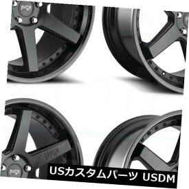 海外輸入ホイール 18x8.5ニッチAltair M192 5x108 40ブラックホイールリムセット（4） 18x8.5 Niche Altair M192 5x108 40 Black Wheels Rims Set(4)