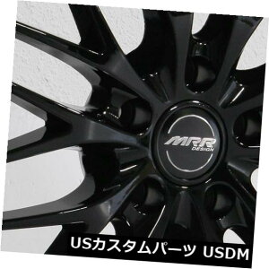 �C�O�A���z�C�[�� 18x8.5 / 18x9.5 MRR GT1 5x114.3 35/45�u���b�N�z�C�[�������Z�b�g�i4�j 18x8.5/18x9.5 MRR GT1 5x114.3 35/45 Black Wheels Rims Set(4) �y���s�A���i�z