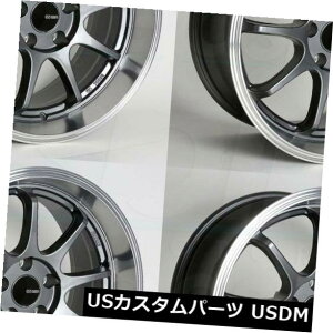 COAzC[ 18x9.5GPCV_5x112 35K^yCgzC[Zbgi4j 18x9.5 Enkei Tenjin 5x112 35 Gunmetal Paint Wheels Rims Set(4)