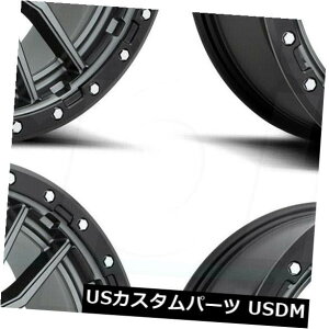 �C�O�A���z�C�[�� 17x9 Fuel Rebel D680 5x5 / 5x127 1 GunMetal Wheels Rims Set�i4�j 17x9 Fuel Rebel D680 5x5/5x127 1 GunMetal Wheels Rims Set(4)