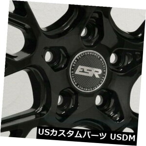 �C�O�A���z�C�[�� 18x9.5 / 18x10.5 ESR CS11 5x120 35/22�O���X�u���b�N�z�C�[�������Z�b�g�i4�j 18x9.5/18x10.5 ESR CS11 5x120 35/22 Gloss Black Wheels Rims Set(4) �y���s�A���i�z