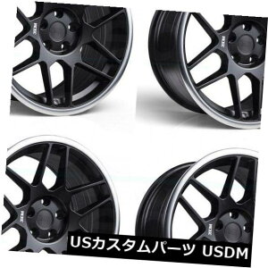 �C�O�A���z�C�[�� 18x8.5 / 18x9.5 3SDM 0.09 5x112 42/40�}�b�g�u���b�N�z�C�[�������Z�b�g�i4�j 18x8.5/18x9.5 3SDM 0.09 5x112 42/40 Matte Black Wheels Rims Set(4)