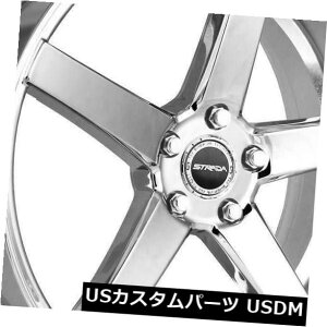 COAzC[ 20x9.5 Strada S35 Perfetto 5x114.3 35N[zC[Zbgi4j 20x9.5 Strada S35 Perfetto 5x114.3 35 Chrome Wheels Rims Set(4)