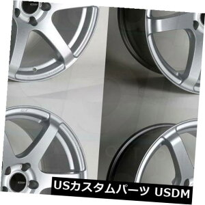 COAzC[ 18x9.5 Enkei T6S 5x100 45Vo[yCgzC[Zbgi4j 18x9.5 Enkei T6S 5x100 45 Silver Paint Wheels Rims Set(4)