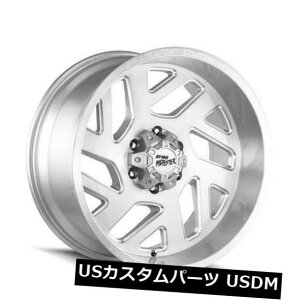COAzC[ 20x10It[hX^[M19 6x5.5 / 6x139.7 -19uVVo[~hzC[Zbgi4j 20x10 Off-Road Monster M19 6x5.5/6x139.7 -19 Brush Silver Milled Wheels Set(4)