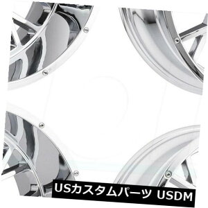 �C�O�A���z�C�[�� 18x9 Vision 412���b�J�[5x5 / 5x127 -12�N���[���z�C�[�������Z�b�g�i4�j 18x9 Vision 412 Rocker 5x5/5x127 -12 Chrome Wheels Rims Set(4)