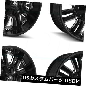 �C�O�A���z�C�[�� 18x9���C�w���A�T���g5x114.3 / 5x5 18�u���b�N�z�C�[�������Z�b�g�i4�j 18x9 Mayhem Assault 5x114.3/5x5 18 Black Wheels Rims Set(4) �y���s�A���i�z