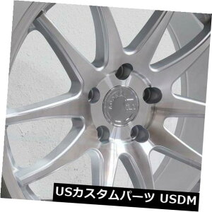 COAzC[ 19x11 Aodhan DS02 DS2 5x120 22Vo[HtFCXzC[Zbgi4j 19x11 Aodhan DS02 DS2 5x120 22 Silver Machined Face Wheels Rims Set(4)