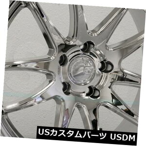 COAzC[ 18x10.5 Aodhan DS02 DS2 5x120 22^NzC[Zbgi4j 18x10.5 Aodhan DS02 DS2 5x120 22 Vacuum Chrome Wheels Rims Set(4)