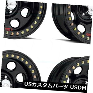 �C�O�A���z�C�[�� 15x8 Raceline RT81 5x5.5 / 5x139.7 -19�u���b�N�z�C�[�������Z�b�g�i4�j 15x8 Raceline RT81 5x5.5/5x139.7 -19 Black Wheels Rims Set(4) �y���s�A���i�z