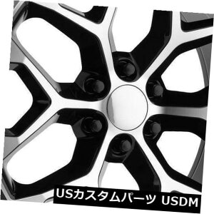 COAzC[ 22x9Xg[_vJR176Xm[t[N6x5.5 / 6x139.7 31ubN}VzC[Zbgi4j 22x9 Strada Replica R176 Snowflake 6x5.5/6x139.7 31 Black Machine Wheels Set(4)