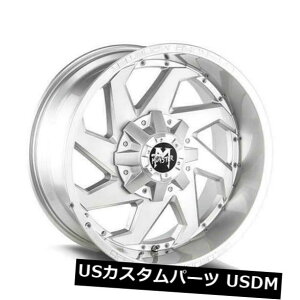 COAzC[ 20x10It[hX^[M09 8x6.5 / 8x165.1 -12Vo[uVzC[Zbgi4j 20x10 Off-Road Monster M09 8x6.5/8x165.1 -12 Silver Brushed Wheels Rims Set(4)