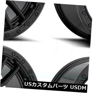 �C�O�A���z�C�[�� 17x9 Fuel Rebel D679 5x5 / 5x127 -12�u���b�N�z�C�[�������Z�b�g�i4�j 17x9 Fuel Rebel D679 5x5/5x127 -12 Black Wheels Rims Set(4)