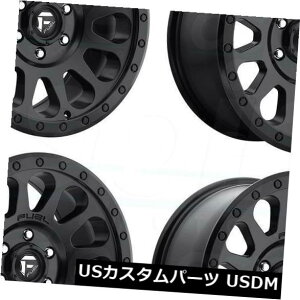 COAzC[ 17x9RxN^[D579 5x5 / 5x127 -12}bgubNzC[Zbgi4j 17x9 Fuel Vector D579 5x5/5x127 -12 Matte Black Wheels Rims Set(4)