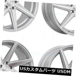 �C�O�A���z�C�[�� 20x8.5 F1R F35 5x114.3 35�}�V���V���o�[�z�C�[�������Z�b�g�i4�j 20x8.5 F1R F35 5x114.3 35 Machine Silver Wheels Rims Set(4) �y���s�A���i�z