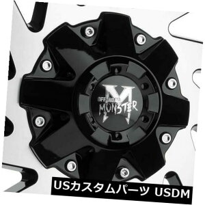 COAzC[ 20x9It[hX^[M12 6x135 / 6x5.5 0ubN}VzC[Zbgi4j 20x9 Off-Road Monster M12 6x135/6x5.5 0 Black Machine Wheels Rims Set(4)