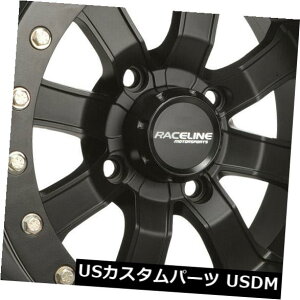 COAzC[ 514C`Raceline A71B}or[YbNzC[Zbg14x10 4x137 0ubNAEg Set of 5 14" Raceline A71B Mamba Beadlock Wheels 14x10 4x137 0 Blackout Rims