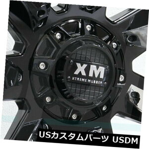COAzC[ 20x10 Xtreme XM326 5x115 / 5x5 / 5x12 7 -12OXubNN[CT[gzC[Zbgi4j 20x10 Xtreme XM326 5x115/5x5/5x127 -12 Gloss Black Chrome Insert Wheels Set(4)