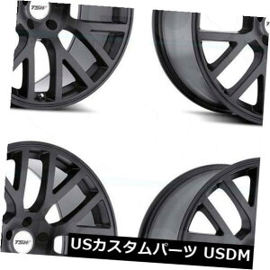 海外輸入ホイール 17x8 TSWドニントン5x100 32マットブラックホイールリムセット(4) 17x8 TSW Donington 5x100 32 Matte Black Wheels Rims Set(4)