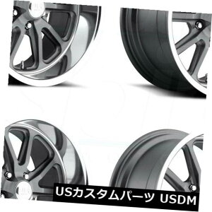 COAzC[ 18x8 US Mags Rambler U111 5x4.75 / 5x120.6 5 1 GunMetal Wheels Rims Seti4j 18x8 US Mags Rambler U111 5x4.75/5x120.65 1 GunMetal Wheels Rims Set(4)